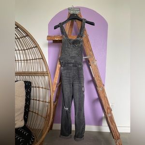 Nwot free people washed denim overall size 28
